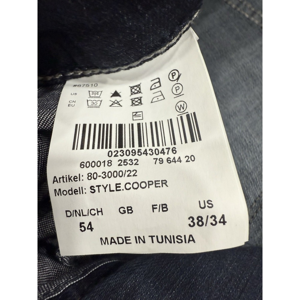 BRAX FEEL GOOD COOPER DENIM REGULAR FIT JEANS MENS 38 X 34 MIDWEIGHT STRETCH BLU - Picture 5 of 8